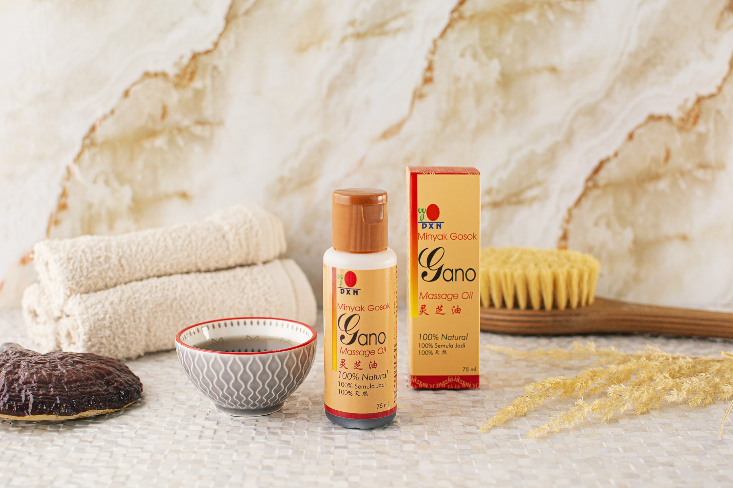 Aceite de masaje con Ganoderma