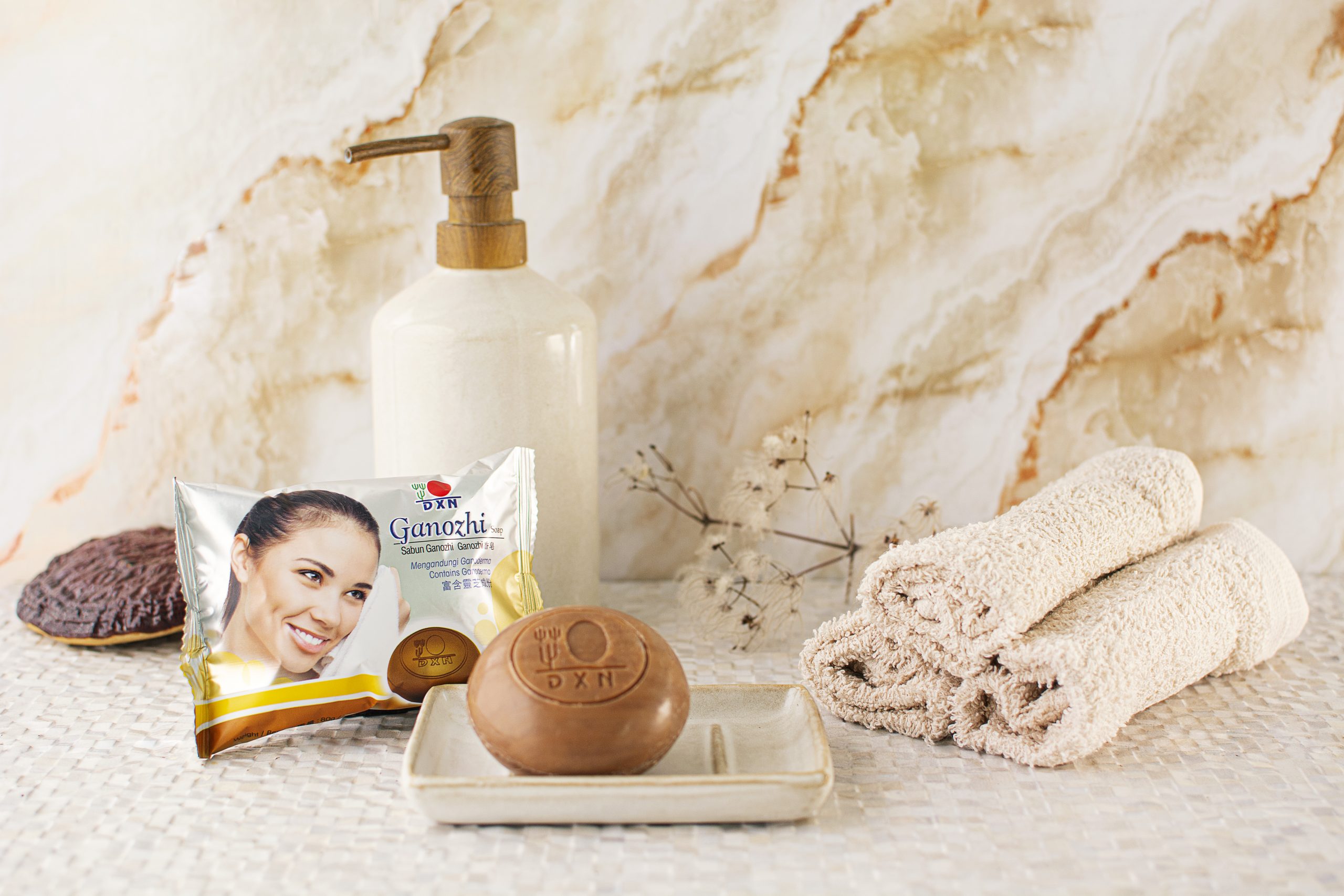 Jabón con ganoderma