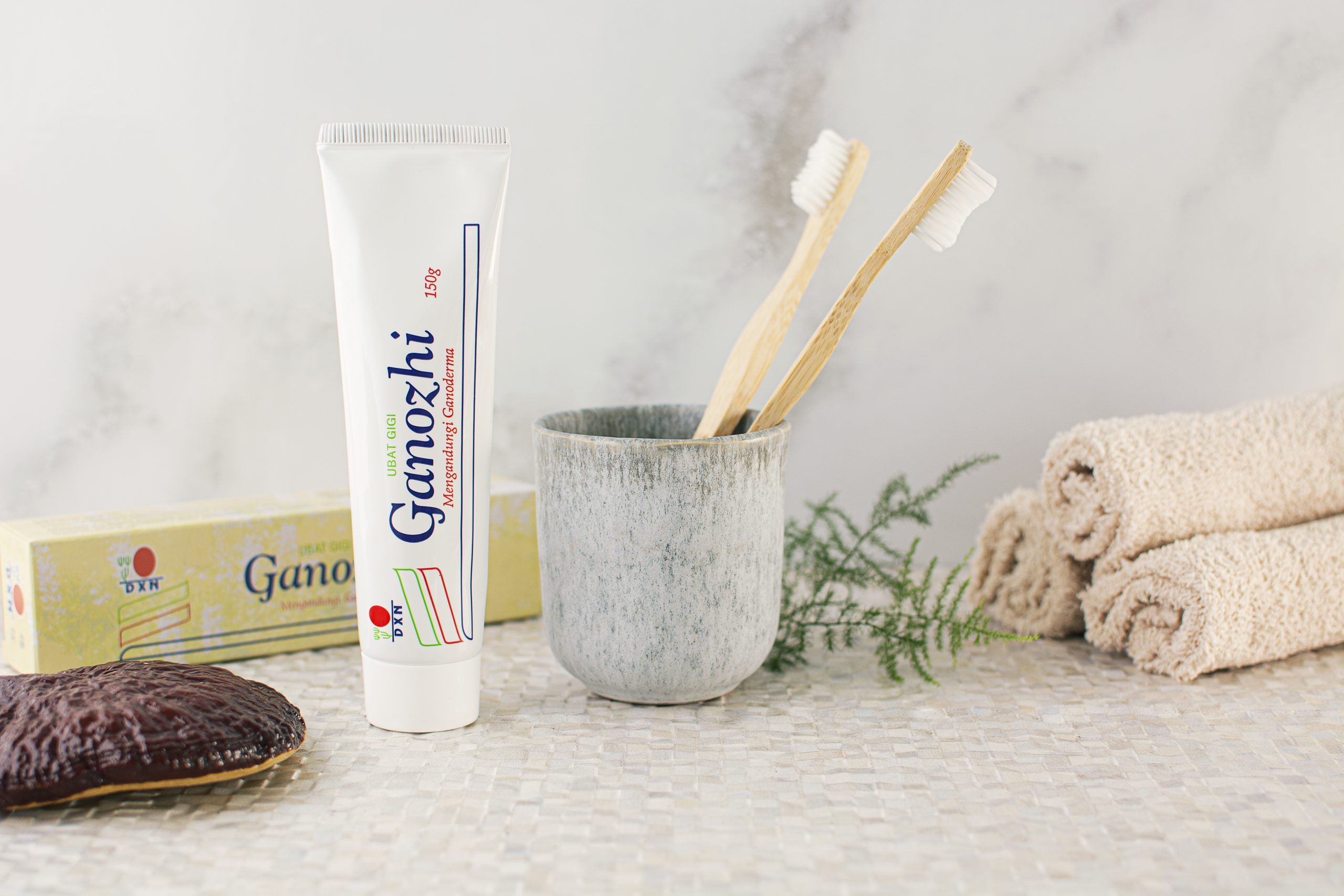 Pasta de dientes con ganoderma